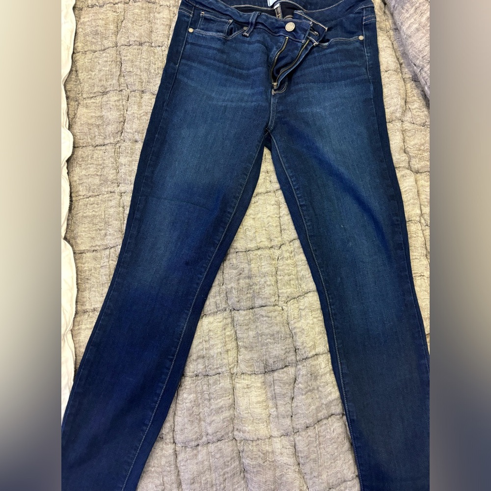 PAIGE Dark Blue Women's Skinny Leg Jeans